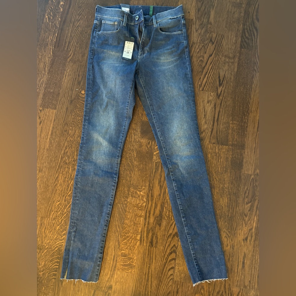 G-Star Women's Blue Straight Leg Jeans